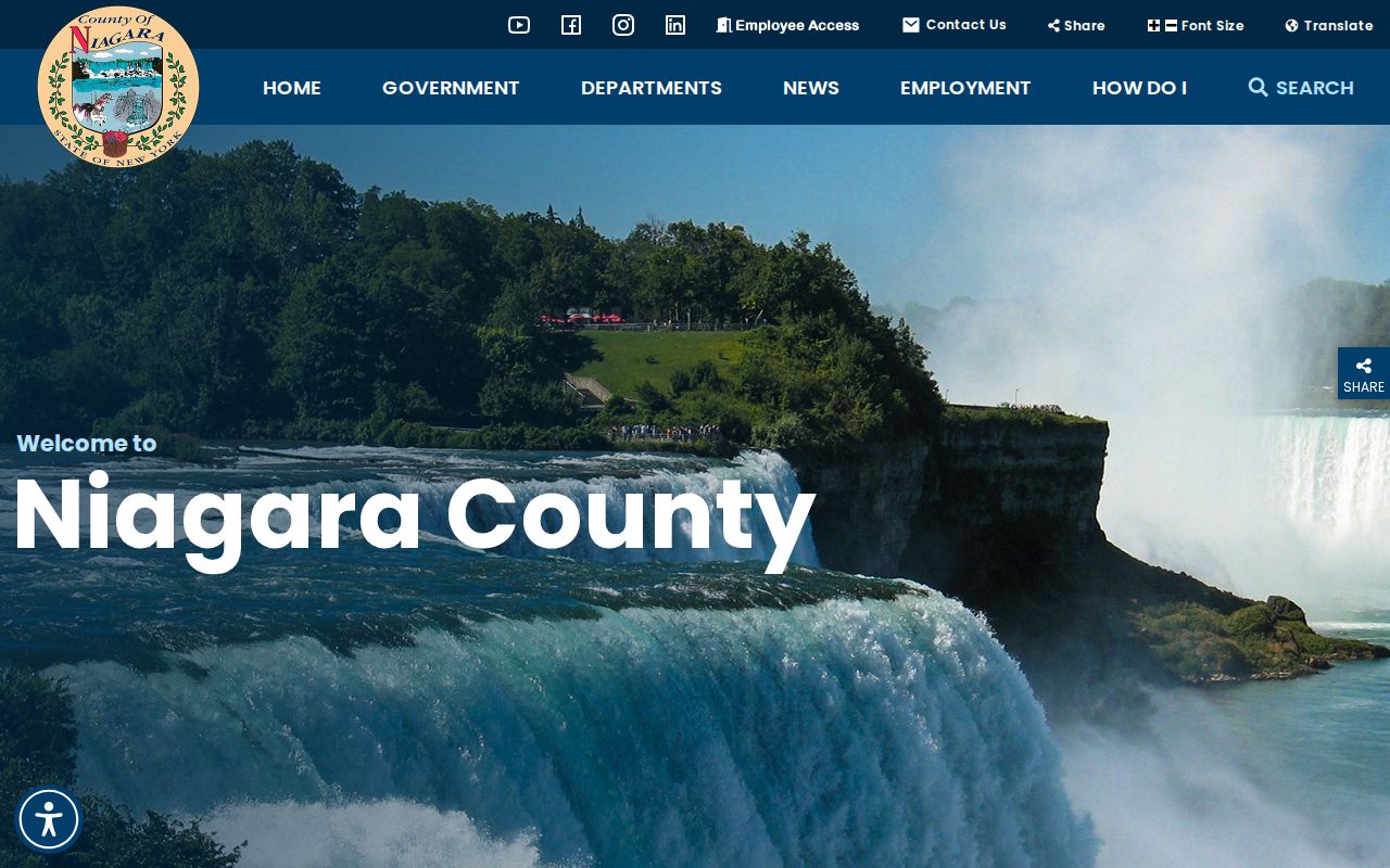 Niagara County residents directory county portal
