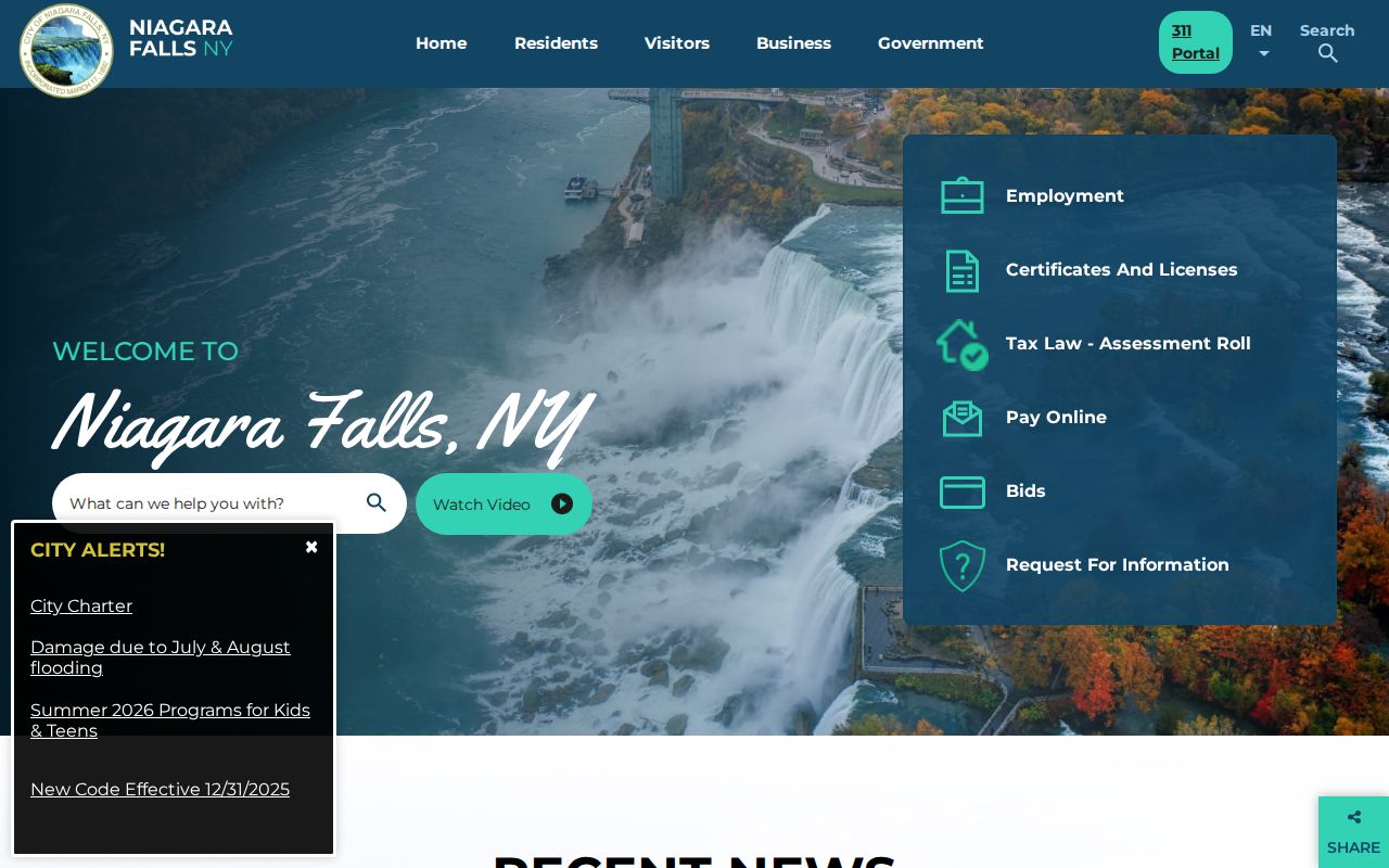 Niagara County residents directory municipal source